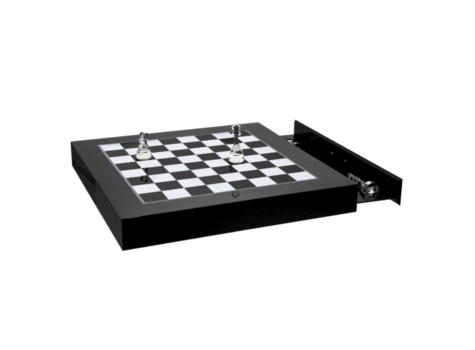 Chessboard for Chess and Design Checkers in Plexiglass Made in Italy - Chess