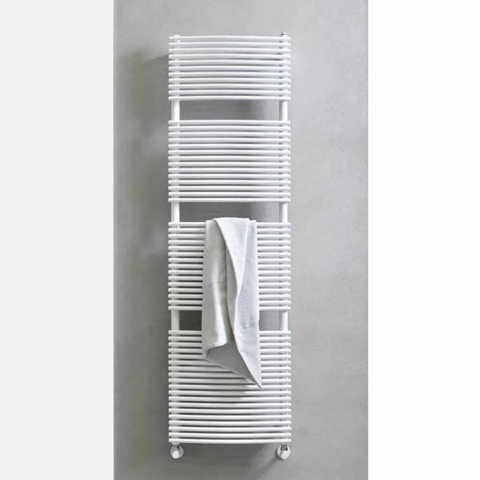 Vertical Design Hydraulic Bathroom Towel Warmer in Steel 1013 W - Griffin Viadurini
