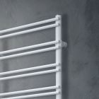 Towel Warmer with Electric System in Carbon Steel - Praline Viadurini