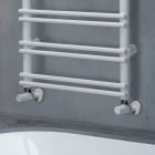 Carbon Steel Towel Warmer with Hydraulic System - Praline Viadurini