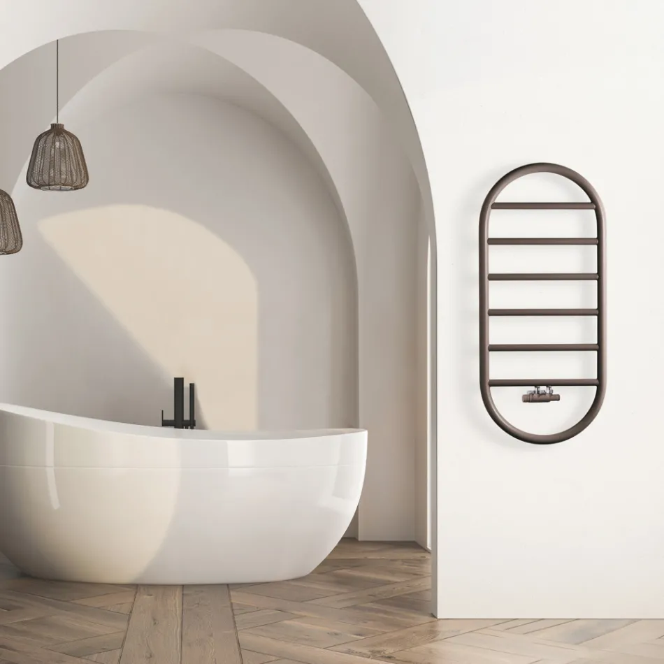 Design Towel Warmer "All Round Bubble" in Steel Made in Italy - Smooth Viadurini