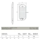 “Tutto Tondo Slim” Design Towel Warmer in Steel Made in Italy - Smooth Viadurini