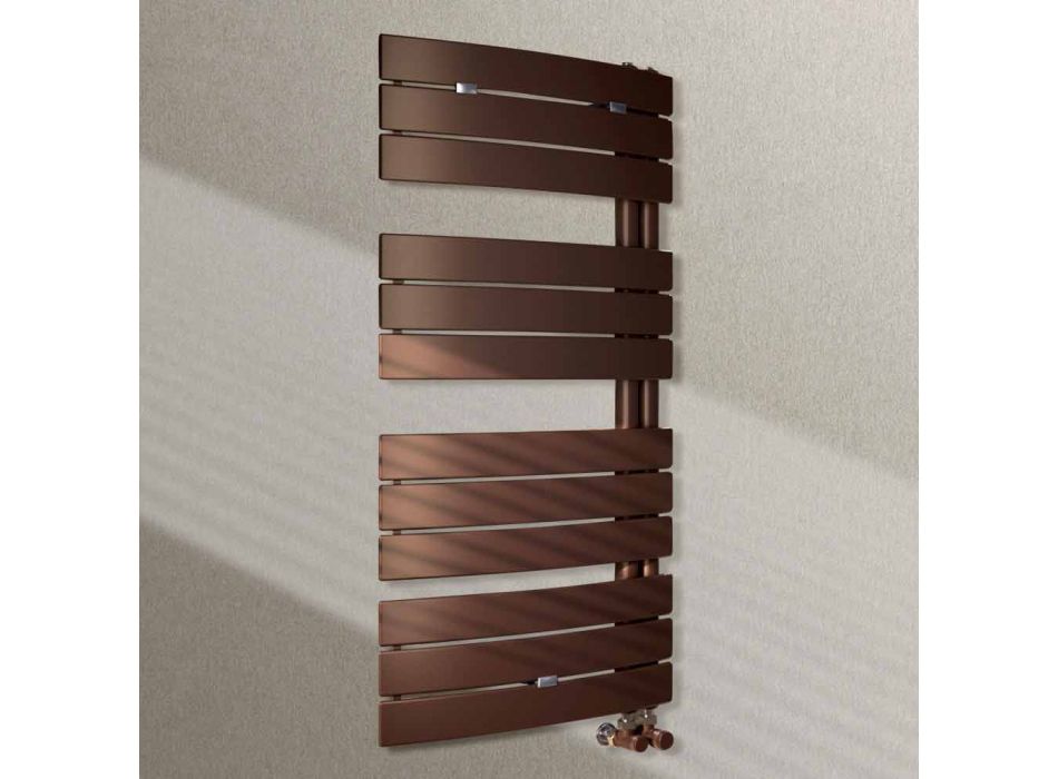 Colored electric heated towel rail by Sail by Scirocco H Viadurini