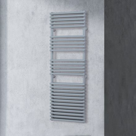 Electric Towel Warmer with 4 Series of Horizontal Elements Made in Italy - Meringue Viadurini