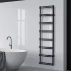 Electric Towel Warmer with Vertical Collectors Made in Italy - Zenzero Viadurini
