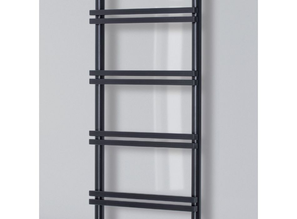 Electric towel warmer with vertical collectors Made in Italy - Ginger Viadurini
