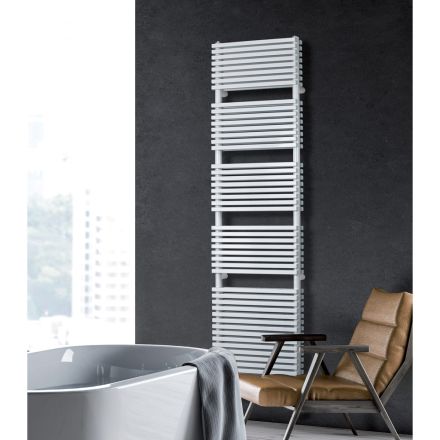 Electric Towel Warmer with Double Section of Horizontal Elements - Pudding Viadurini