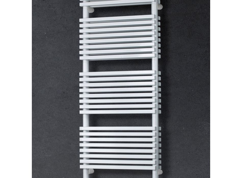 Electric Towel Warmer with Double Section of Horizontal Elements - Pudding Viadurini