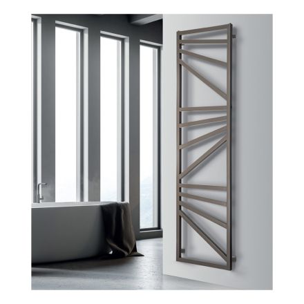 Electric Towel Warmer with Square Elements Made in Italy - Almonds Viadurini