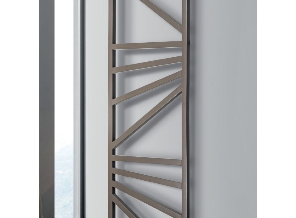 Electric Towel Warmer with Square Elements Made in Italy - Almonds Viadurini