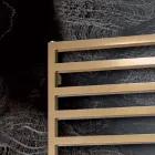 Electric Towel Warmer with Simple Lines in Steel Made in Italy - Pistachio Viadurini