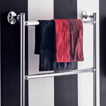 Contemporary chrome plated electric towel rail Gaia by Scirocco H
