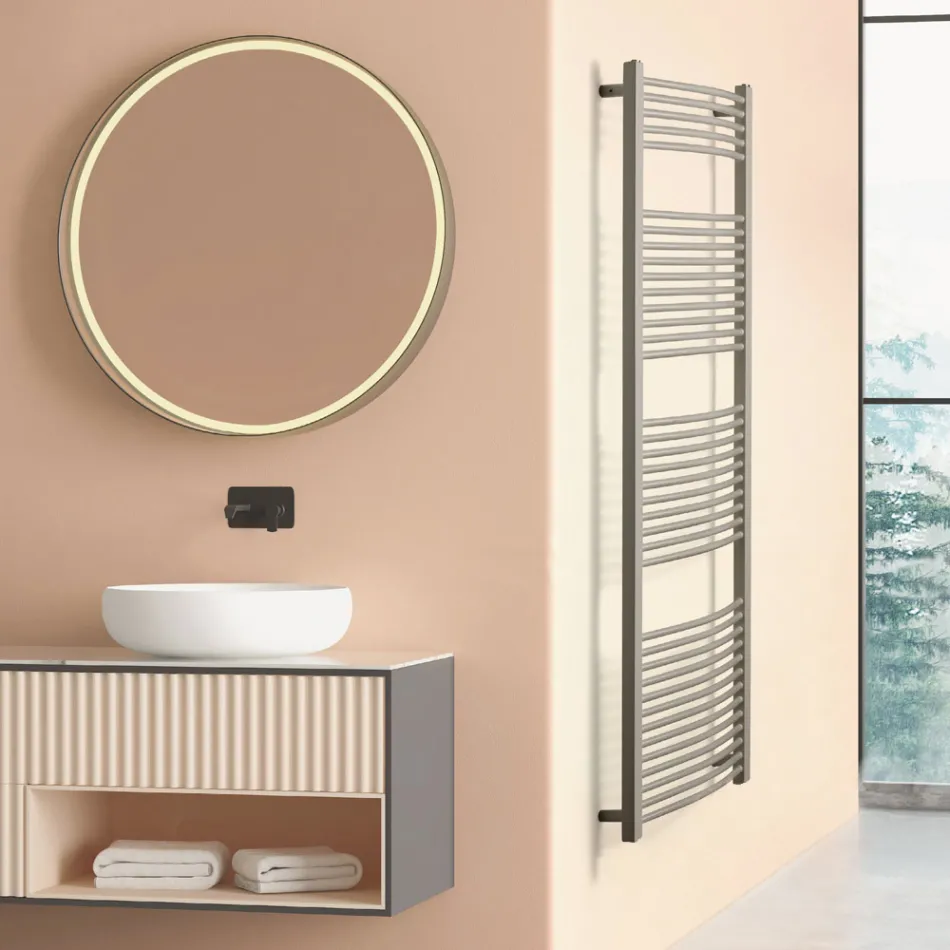 Electric Towel Warmer in Steel in Different Colors Made in Italy - Ibis Viadurini
