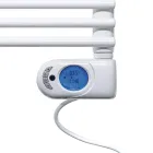 Electric Towel Warmer in Steel with a Pure White Finish, Made in Italy - Lemon Viadurini