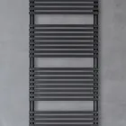 Electric Towel Warmer in Steel with Jet Black Finish Made in Italy - Brownies Viadurini