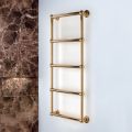 Electric Towel Warmer in Brass with Connection Spheres Made in Italy - Ricotta