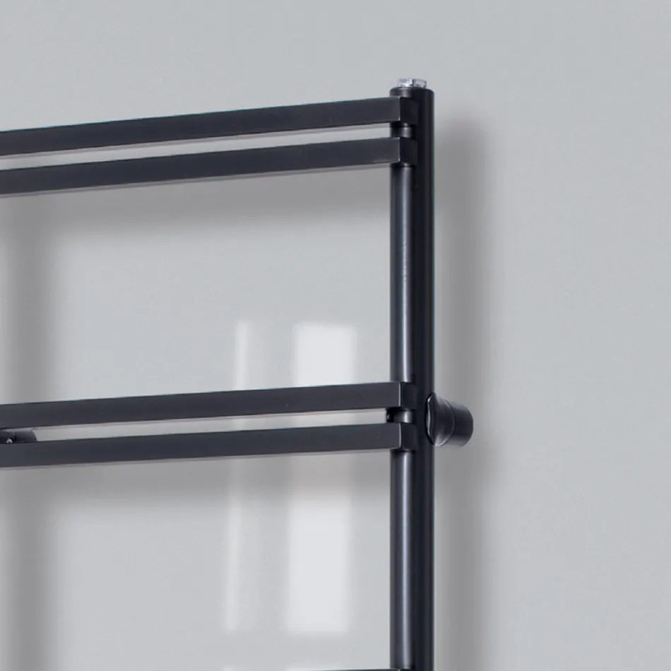 Hydraulic towel warmer with vertical collectors Made in Italy - Ginger Viadurini