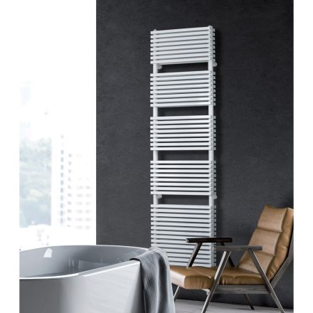 Hydraulic Towel Warmer with Double Section of Horizontal Elements - Budino Viadurini