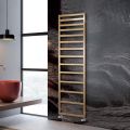 Hydraulic Towel Warmer with Simple Lines in Steel Made in Italy - Pistachio