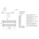 Hydraulic Towel Warmer in Carbon Steel Rust Matt Made in Italy - Fiaccole Viadurini