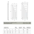 Hydraulic Steel Towel Warmer with Modern Design Made in Italy - Potentia Viadurini