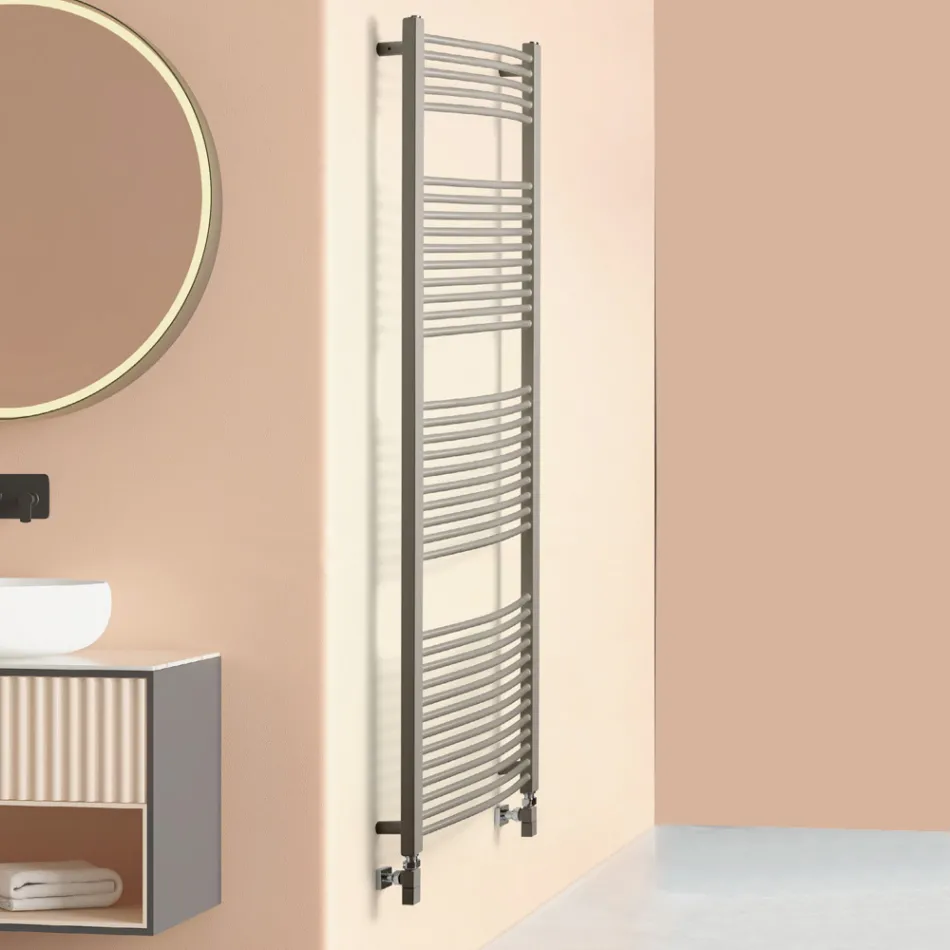 Hydraulic Steel Towel Warmer in Different Colors Made in Italy - Ibis Viadurini