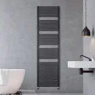 Hydraulic Towel Warmer in Steel with Jet Black Finish Made in Italy - Brownies Viadurini