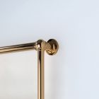 Hydraulic Towel Warmer in Brass with Connection Spheres Made in Italy - Ricotta Viadurini