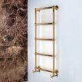 Hydraulic Towel Warmer in Brass with Connection Spheres Made in Italy - Ricotta