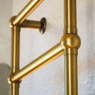 Scirocco H Caterina gold plated towel warmer in brass made in Italy Viadurini