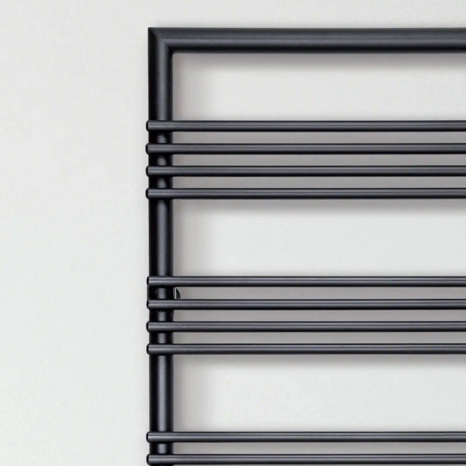 Towel Warmer in Steel with Mixed System Made in Italy - Rum Viadurini