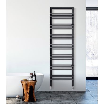 Towel Warmer in Steel with Mixed System Made in Italy - Rum Viadurini