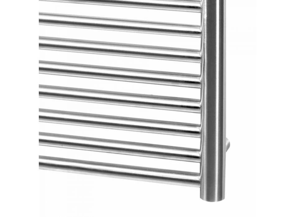 Stainless Steel Design Wall Mounted Towel Warmer for Bathroom, 2 Sizes 391 W - Italo Viadurini