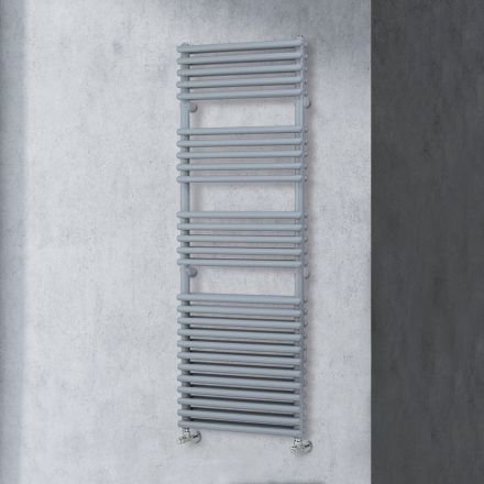 Mixed Towel Warmer with 4 Series of Horizontal Elements Made in Italy - Meringue Viadurini
