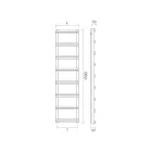 Mixed Towel Warmer with Vertical Manifolds Made in Italy - Ginger Viadurini