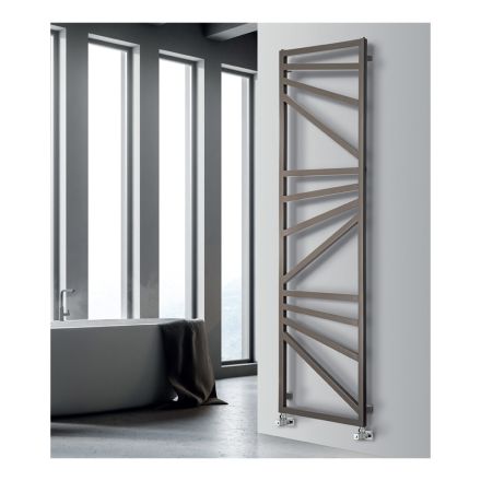 Mixed Towel Warmer with Square Elements Made in Italy - Almonds Viadurini