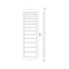 Mixed Towel Warmer with Simple Lines in Steel Made in Italy - Pistachio Viadurini