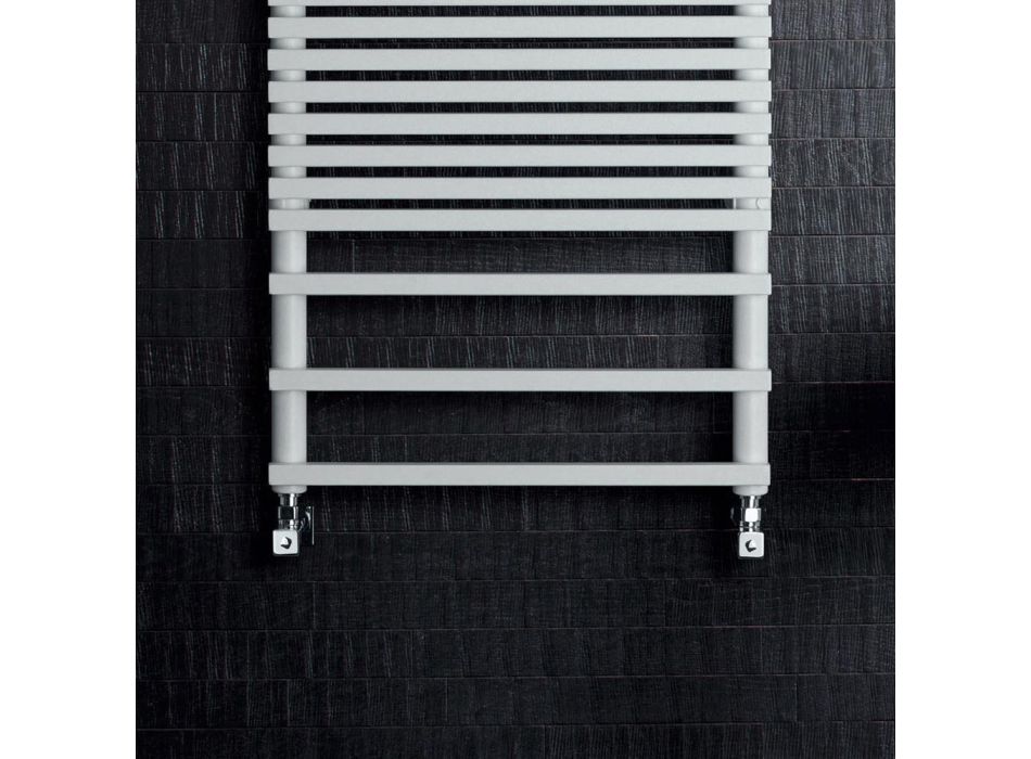 Mixed Towel Warmer with Carbon Steel Structure Made in Italy - Cream Viadurini