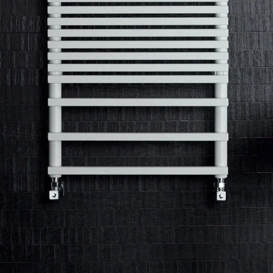 Mixed Towel Warmer with Carbon Steel Structure Made in Italy - Cream Viadurini