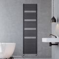 Mixed Towel Warmer in Steel Jet Black Finish Made in Italy - Brownies
