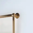 Mixed Towel Warmer in Brass with Connection Spheres Made in Italy - Ricotta Viadurini