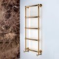 Mixed Towel Warmer in Brass with Connection Spheres Made in Italy - Ricotta