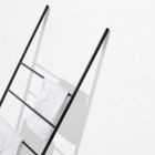 Five Rungs Ladder in Black or White Metal -Ufo Viadurini
