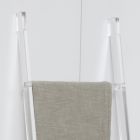 Transparent Acrylic Crystal Bathroom Towel Holder Ladder - Smart Viadurini
