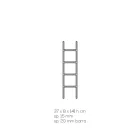 Transparent Acrylic Crystal Bathroom Towel Holder Ladder - Smart Viadurini