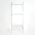 White Plexiglass Towel Ladder Made in Italy - Jamira Viadurini