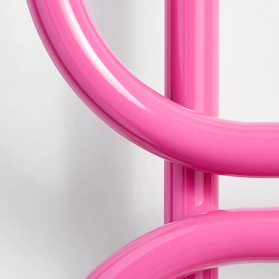 Hydraulic Towel Warmer Ladder in Colored Flat Steel Made in Italy - Chain Viadurini