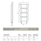 Hydraulic Towel Warmer Ladder in Colored Flat Steel Made in Italy - Chain Viadurini