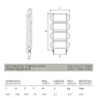 Round Colored Steel Hydraulic Towel Warmer Ladder Made in Italy - Chain Viadurini