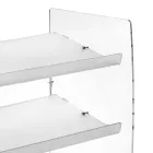 Nerina 3-Tier Shoe Rack in Transparent Plexiglass, Made in Italy Viadurini